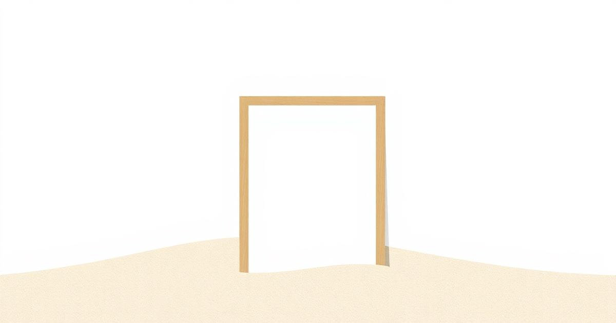 Illustratie van een lijst die hetzelfde beeld anders omkadert
